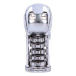 Terminator 2: Judgement Day - T-800 Head Silver Finish Light-Up Resin Figurine (21cm) - Image 5
