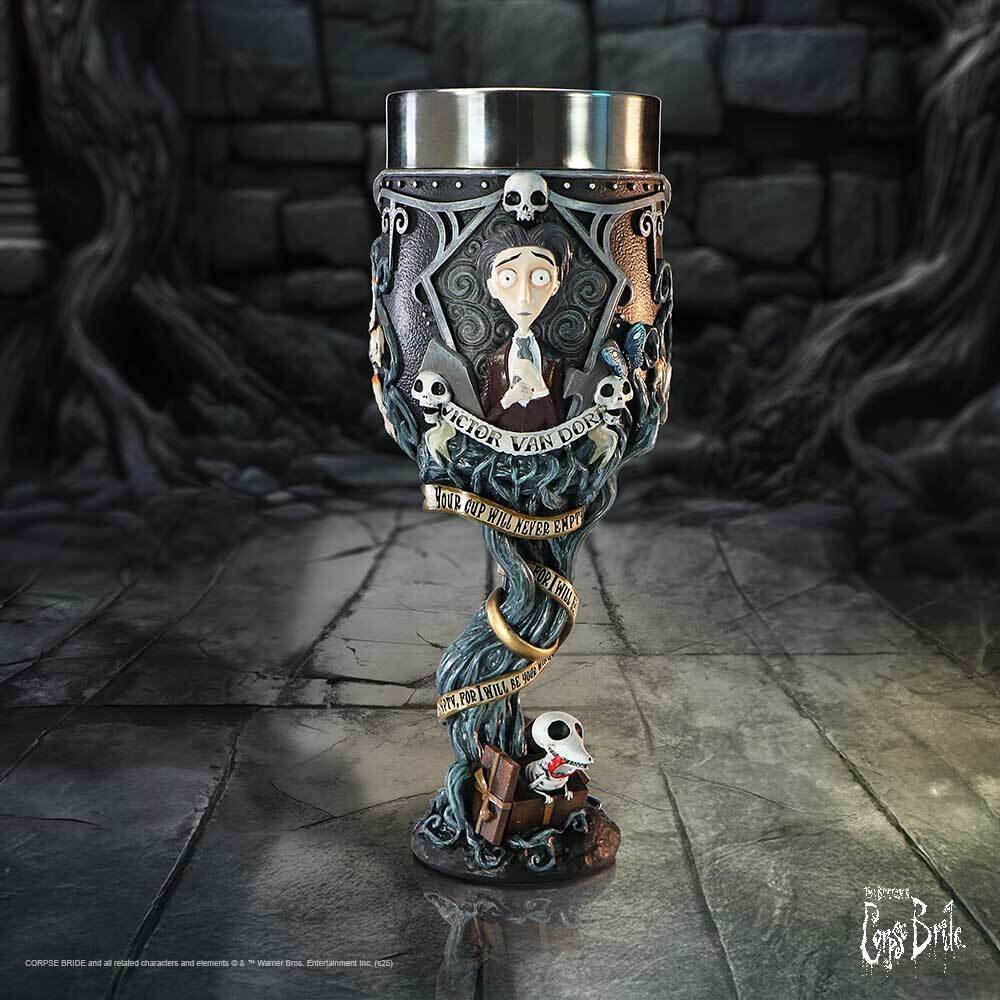b7255c25_Tim_Burtons_Corpse_Bride_-_Your_Cup_Will_Never_Empty_Vow_Collectable_Goblet_21cm Tim Burton's: Corpse Bride - Victor Van Dort 'Your Cup Will Never Empty' Vow Collectable Goblet (21cm) - Image 1
