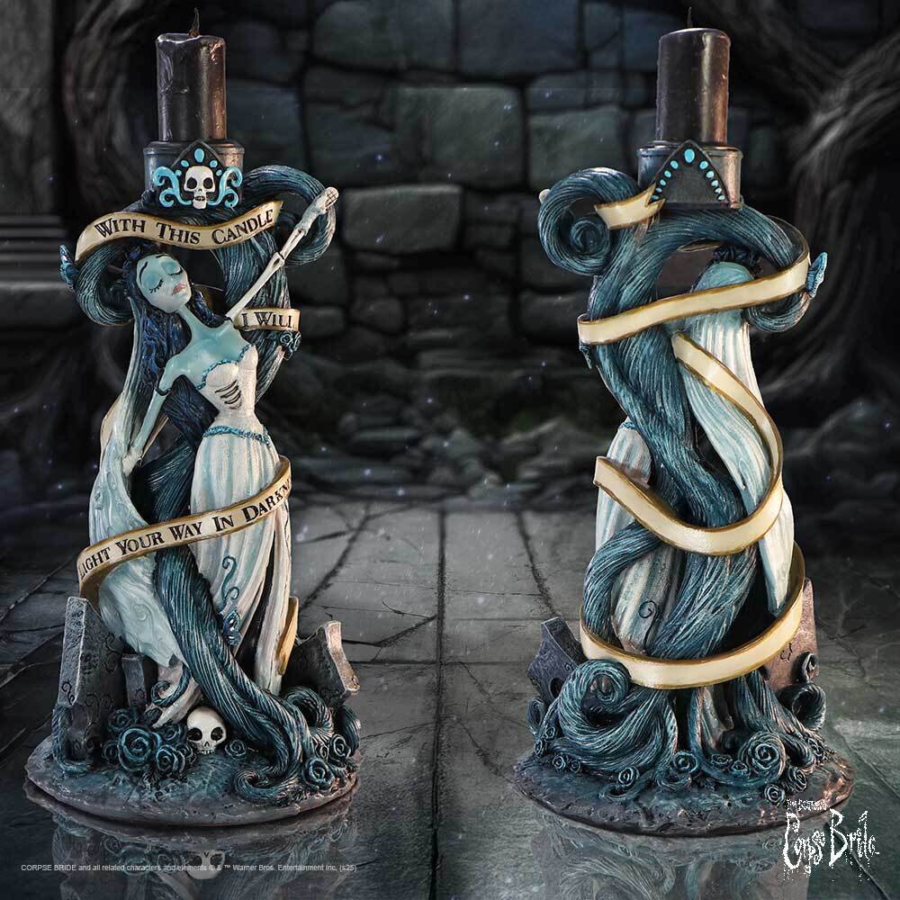 Tim Burton's: Corpse Bride - With This Candle Vow Resin Candle Holder (19cm) - Image 2