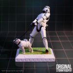 Original Stormtrooper - Man's Best Friend Dog Walking Collectable Resin Figurine (15.5cm)