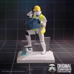 Original Stormtrooper - 'Hit a Brick Wall' Construction Scene Collectable Resin Figurine (17.5cm)