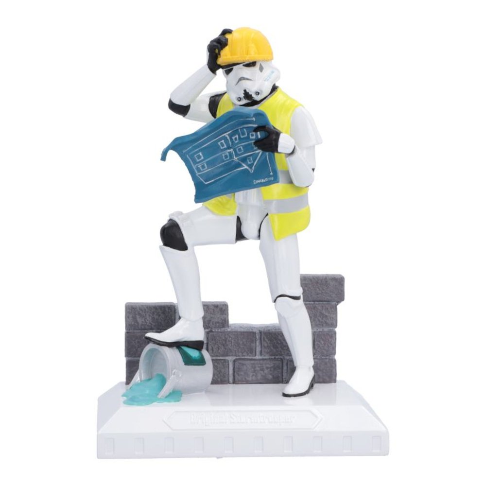 Original Stormtrooper - 'Hit a Brick Wall' Construction Scene Collectable Resin Figurine (17.5cm) - Image 7