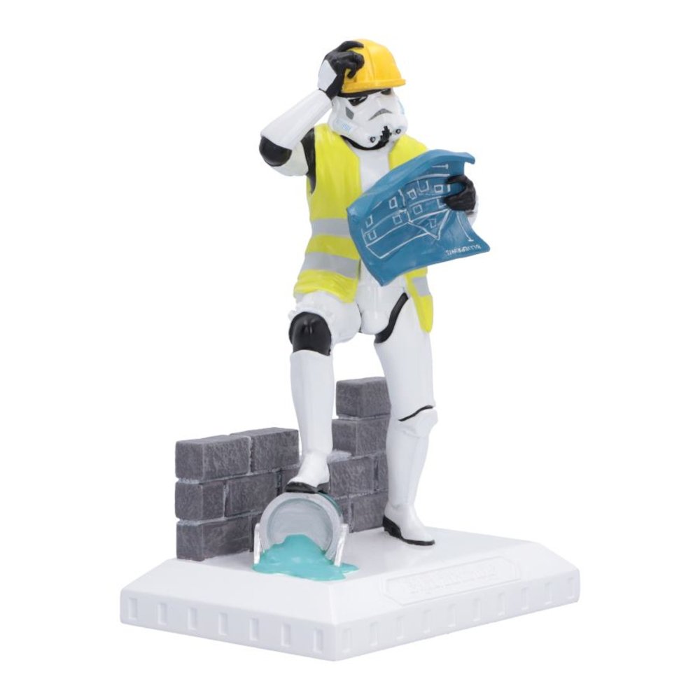 Original Stormtrooper - 'Hit a Brick Wall' Construction Scene Collectable Resin Figurine (17.5cm) - Image 4