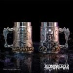 Terminator 2: Judgement Day - T-800 Silver Finish Collectable Resin Tankard (15.5cm) - Image 2