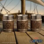 One Piece - Set of 3 Barrel Design Shot Glass Set (8.2cm)