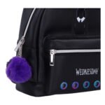 Wednesday - Silhouette Black PU Leather Backpack (28cm) - Image 5