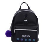 Wednesday - Silhouette Black PU Leather Backpack (28cm) - Image 7