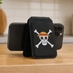 One Piece - Luffy Jolly Roger Black MagSafe Card Holder (10.2cm) - Image 2