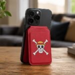 One Piece - Luffy Jolly Roger Red MagSafe Card Holder (10.2cm)
