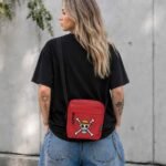 One Piece - Luffy Jolly Roger Red Crossbody Bag (22.8cm) - Image 2