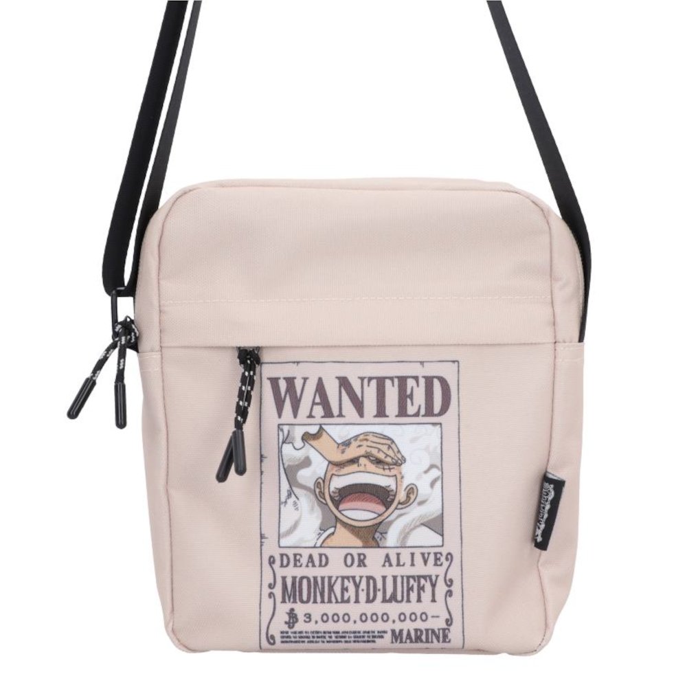 c7788c26 One Piece - Luffy Wanted Poster Cream Crossbody Bag (22.8cm) One Piece - Luffy Wanted Poster Cream Crossbody Bag (22.8cm) - Image 1