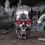 Terminator 2: Judgement Day - T-800 Silver Finish Head Wall Mounted Plaque (22cm)