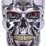 Terminator 2: Judgement Day - T-800 Silver Finish Head Wall Mounted Plaque (22cm) - Image 4