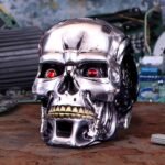 Terminator 2: Judgement Day - T-800 Silver Finish Resin Trinket Box (12cm)